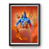 Shri Ram Bhakt Hanuman Wooden photo frame