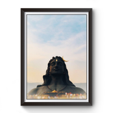 Lord Adiyogi Mahadev Black Wooden Photo Frame