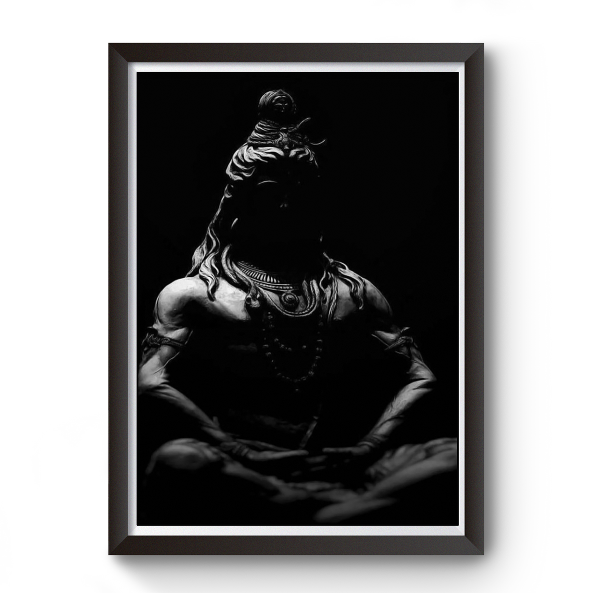 Mahadev Blackout Wooden Photo Frame