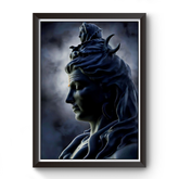 Lord Mahadev Black Wooden Photo Frame