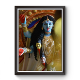 Maa Kali Black Wooden Photo frame