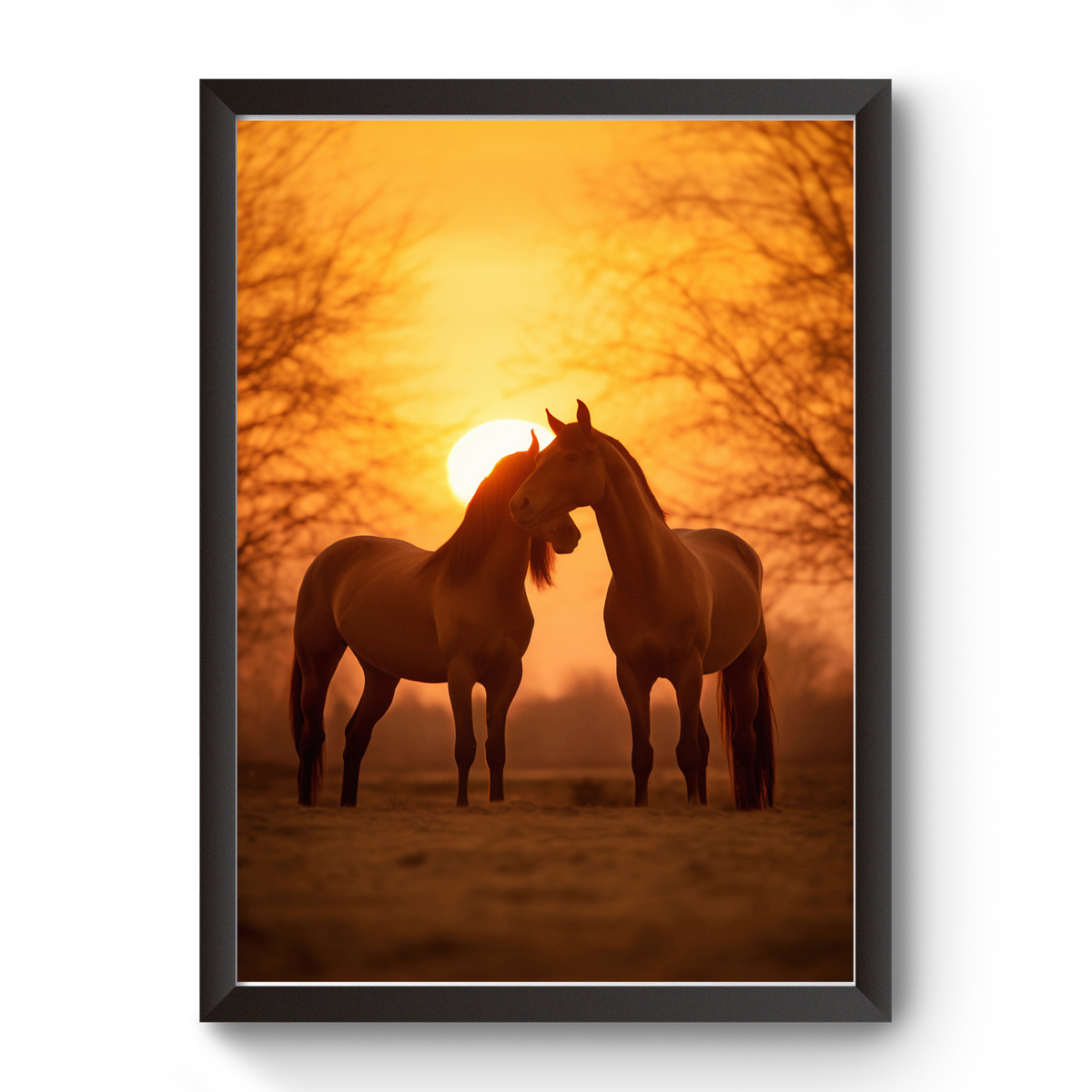 Vastu Horse Picture Photo Frame For Office And Home Decor