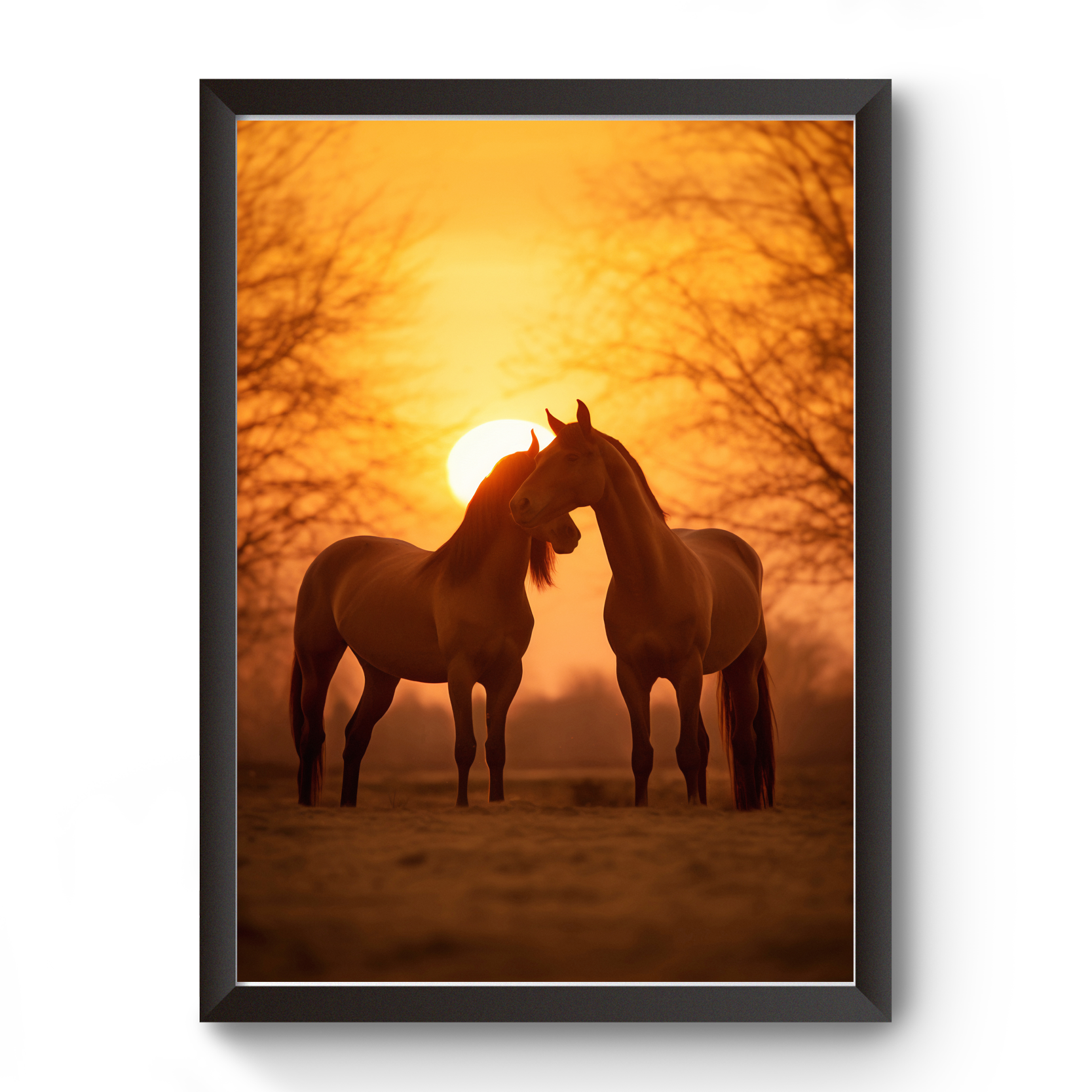 Vastu Horse Picture Photo Frame For Office And Home Decor