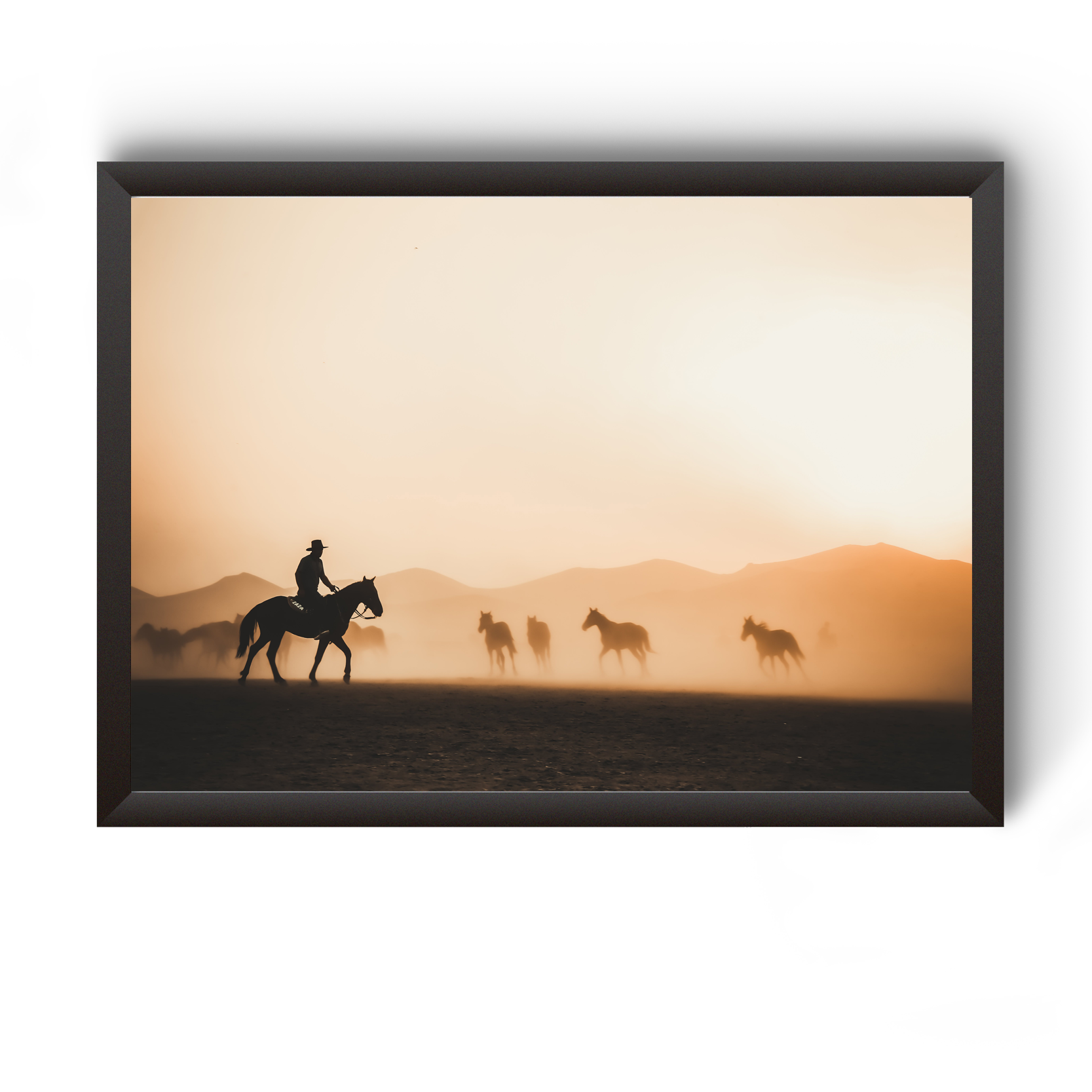 Vastu Horse Picture Photo Frame For Office And Home Decor