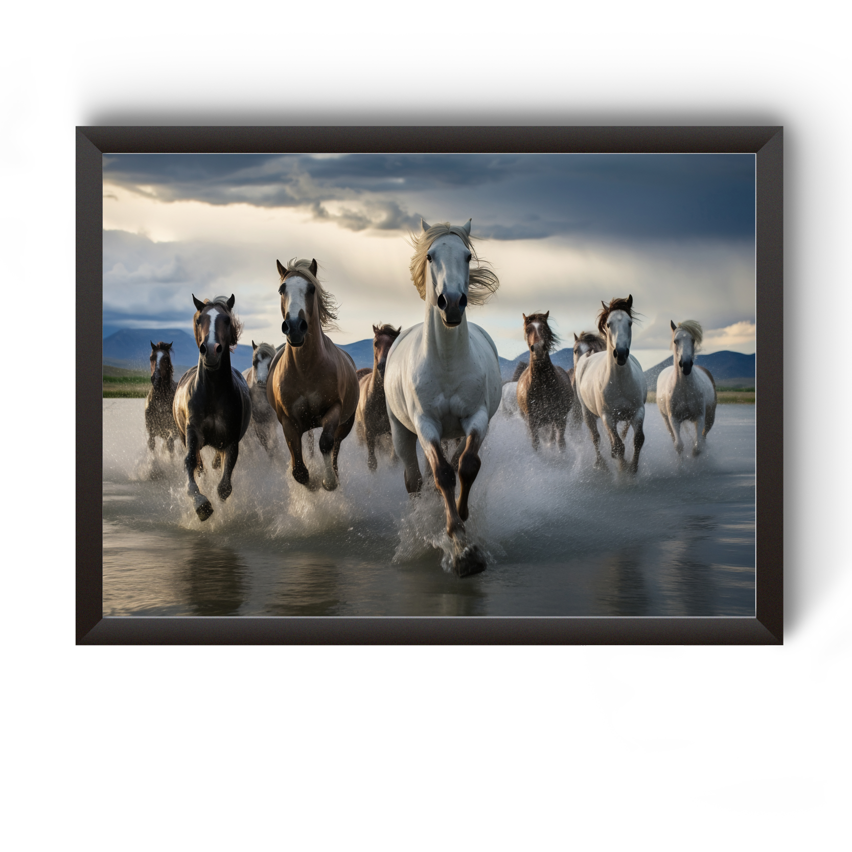 Vastu Horse Picture Photo Frame For Office And Home Decor