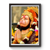 Hanuman black wooden photo frame