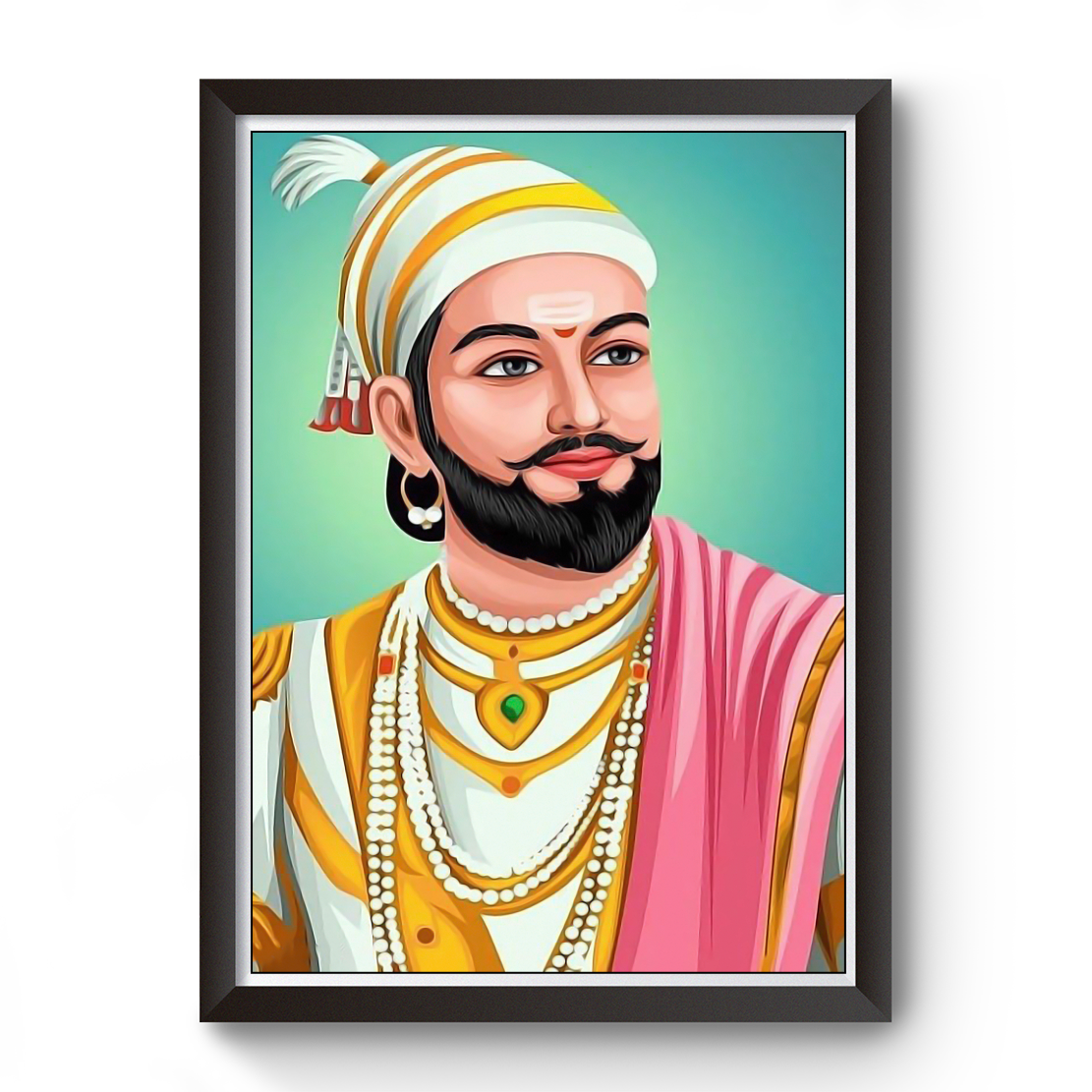 Shivaji Maharaj Full HD Digital Print Photo Frame