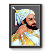 Shivaji Maharaj Full HD Digital Print Photo Frame