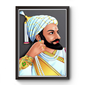 Shivaji Maharaj Full HD Digital Print Photo Frame