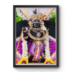 Vrundavan Shree Radha Raman Thakurji Wooden Photo Frame