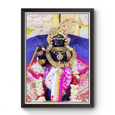 Vrundavan Shree Radha Raman Thakurji Wooden Photo Frame