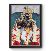 Radha Raman Thakurji Black Wooden Photo Frame