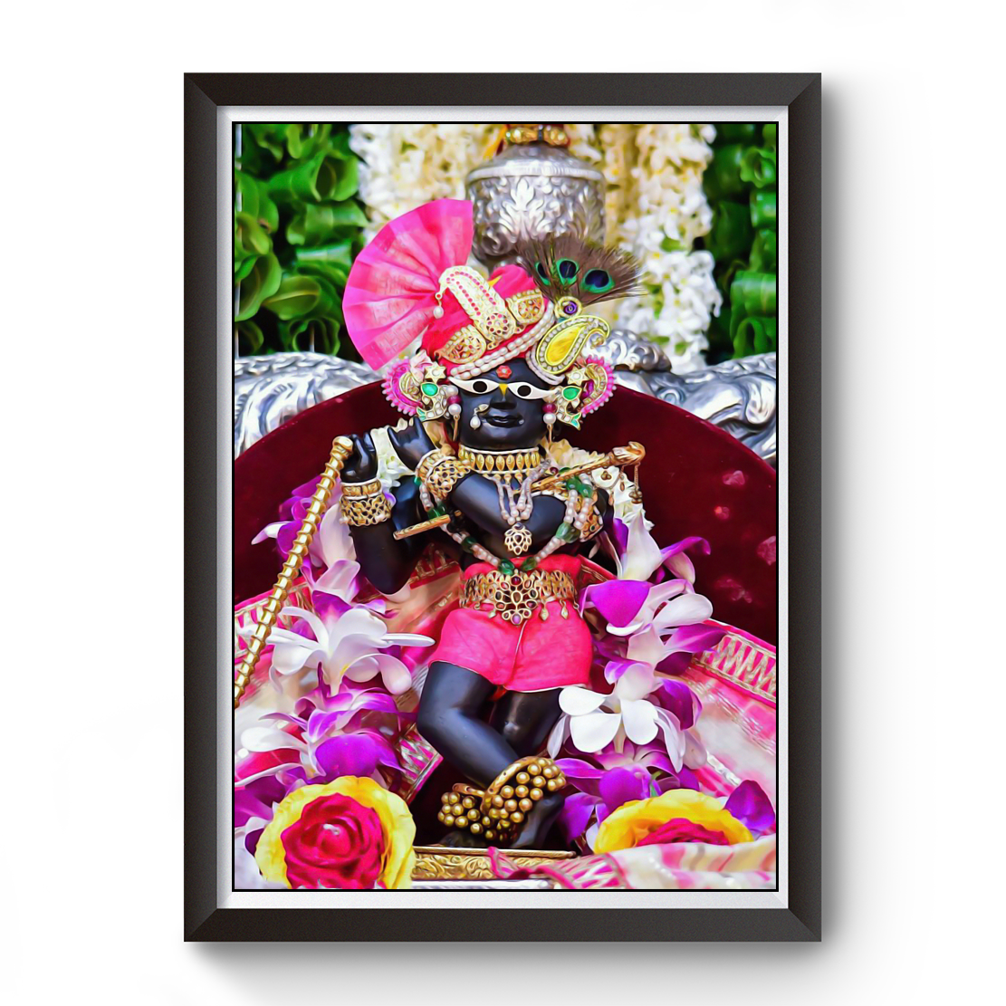 Pyaro Radha Raman Thakurji Wooden Photo Frame