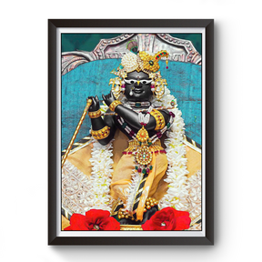 Pyaro Radha Raman Thakurji Wooden Photo Frame