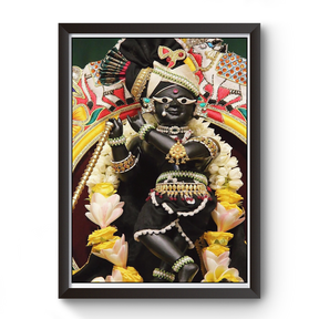 Vrundavan Shree Radha Raman Thakurji Wooden Photo Frame