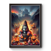 Mahadev Wooden Art Wall Picture Frame