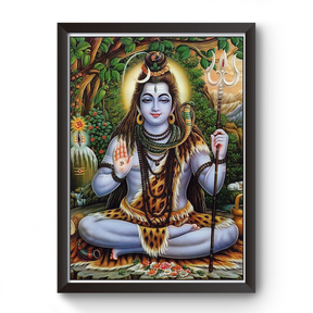 Divine Frames - Mahadev Black Wooden Picture Frame Wall Art