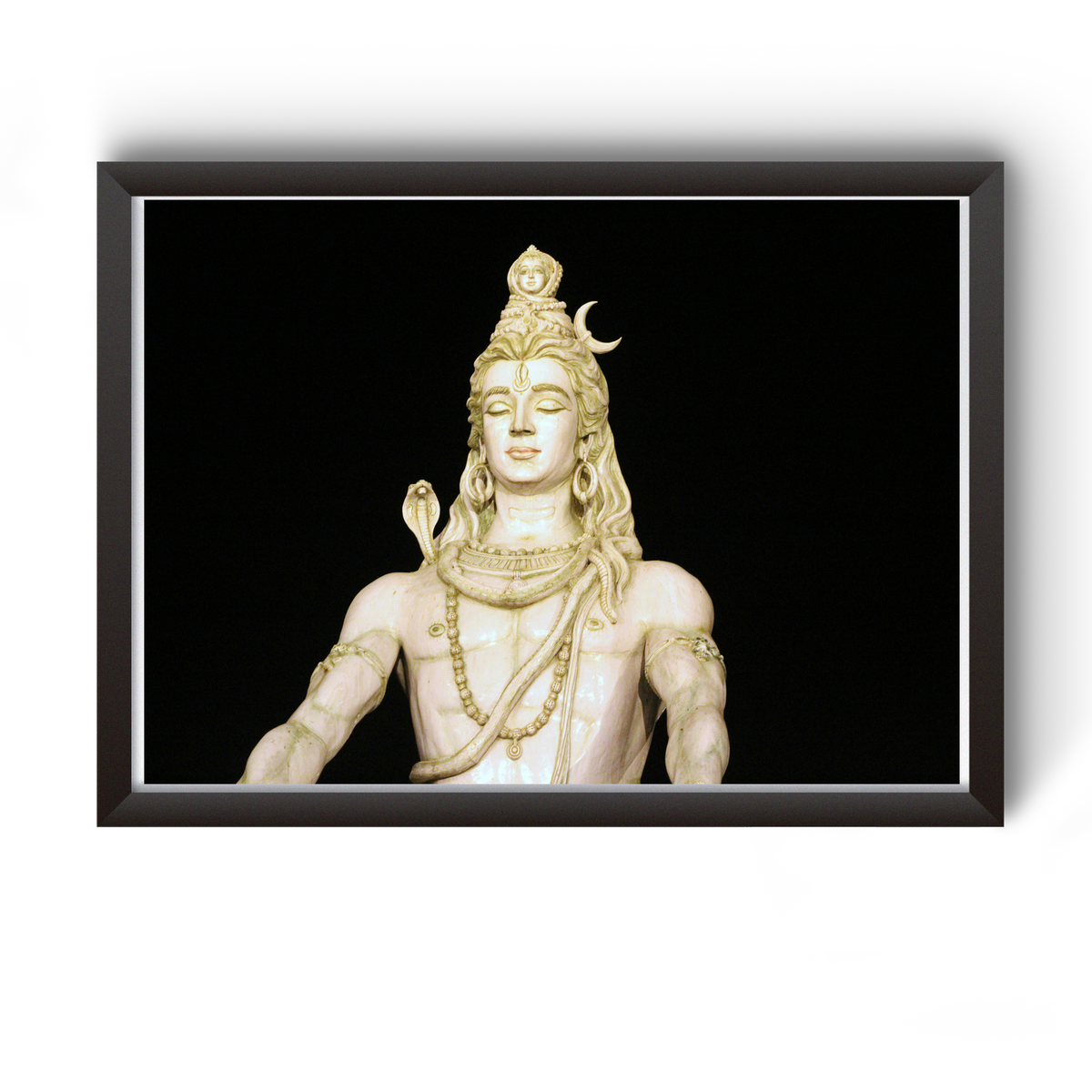 Divine Frames - Mahadev Black Wooden Picture Frame Wall Art