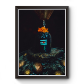 Divine Frames - Mahadev Shivling Black Wooden Picture Frame Wall Art