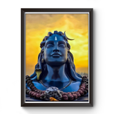 Divine Frames - Adiyogi Wall Art Black wooden Frame