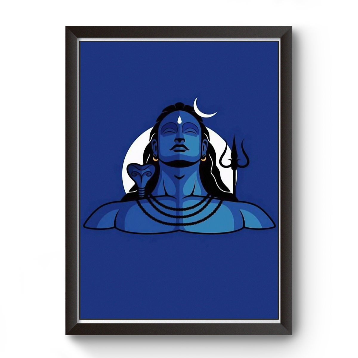 Divine Frames - Adiyogi Artistic Wall Art Wooden picture Frame