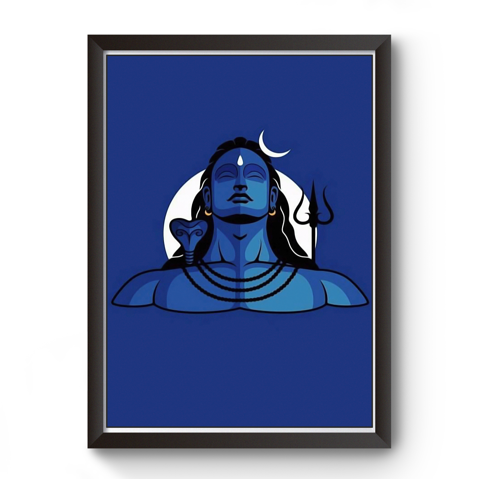 Divine Frames - Adiyogi Artistic Wall Art Wooden picture Frame