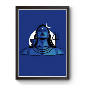 Divine Frames - Adiyogi Artistic Wall Art Wooden picture Frame