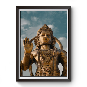 Sarangpur Hanuman Dada black wooden photo frame