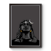 Divine Frames - Adiyogi Artistic Wall Art Wooden picture Frame