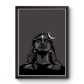 Divine Frames - Adiyogi Artistic Wall Art Wooden picture Frame