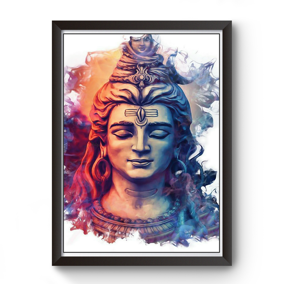 Divine Frames - Mahadev Artistic Wooden Art Wall Picture Frame