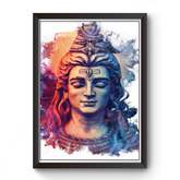 Divine Frames - Mahadev Artistic Wooden Art Wall Picture Frame