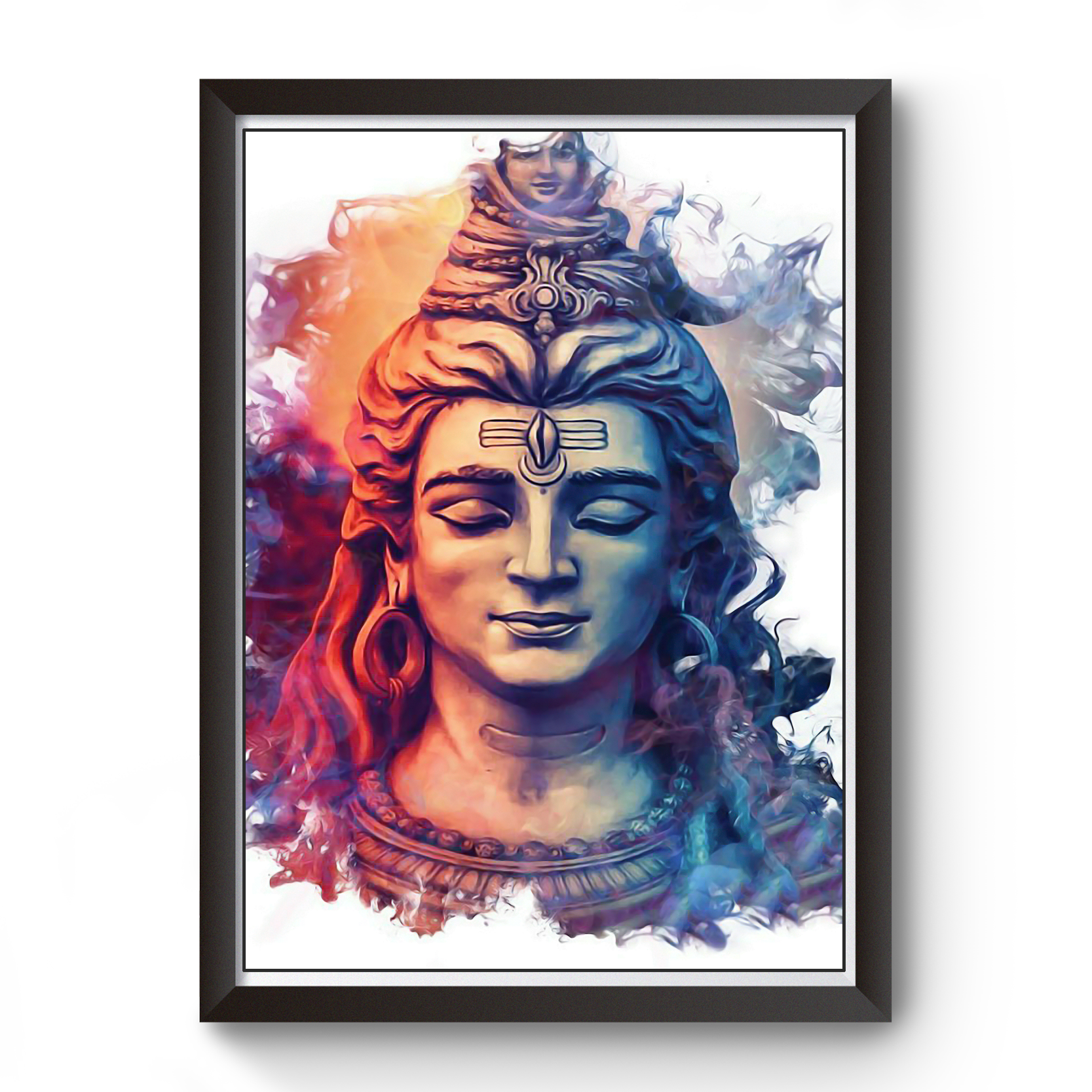 Divine Frames - Mahadev Artistic Wooden Art Wall Picture Frame