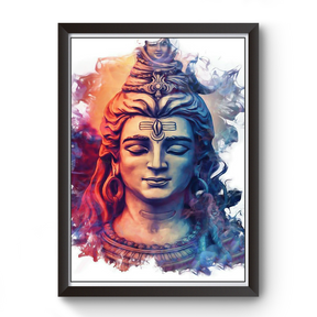 Divine Frames - Mahadev Artistic Wooden Art Wall Picture Frame