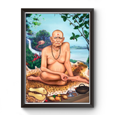 Swami Samarth wooden Photo Frame