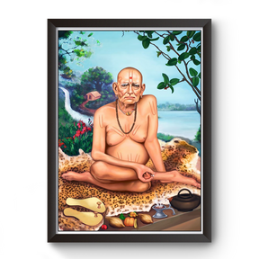 Swami Samarth wooden Photo Frame