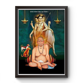 Swami Samarth wooden Photo Frame