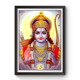 Shri Ram Divine Black Wooden Photo Frame