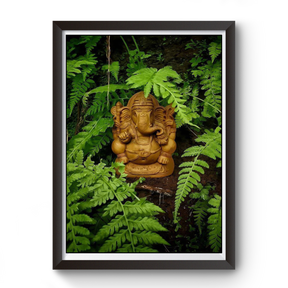 Shri Ganesh Black Wooden Frame