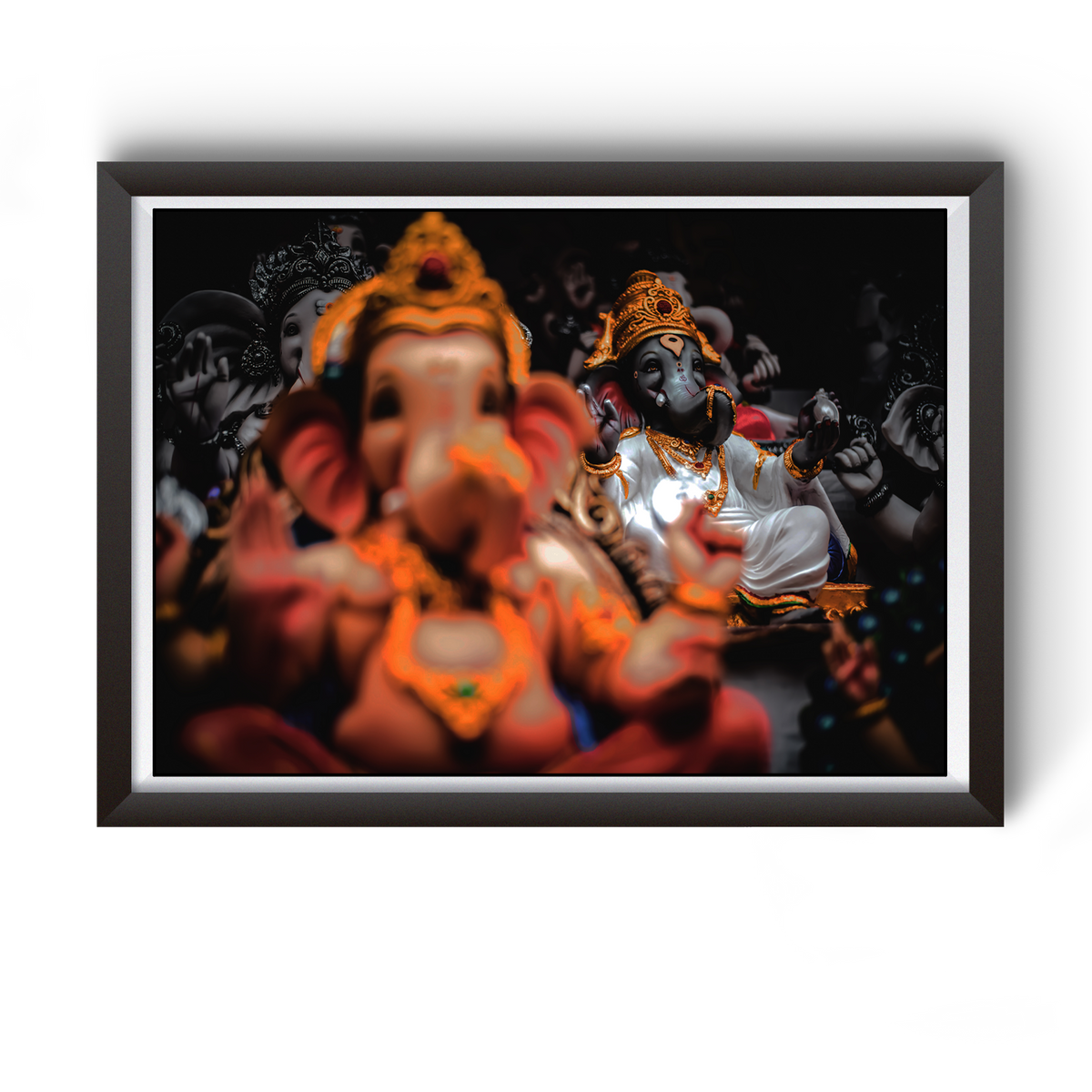 Shri Ganesh Vitthal Roop Wooden Phtoto Frame