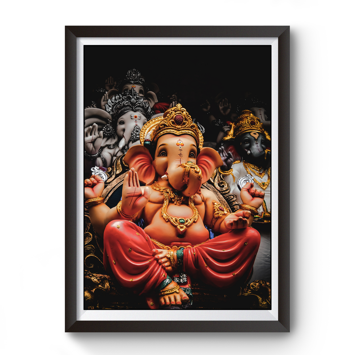 Shri Ganesh Wooden Photo Frame