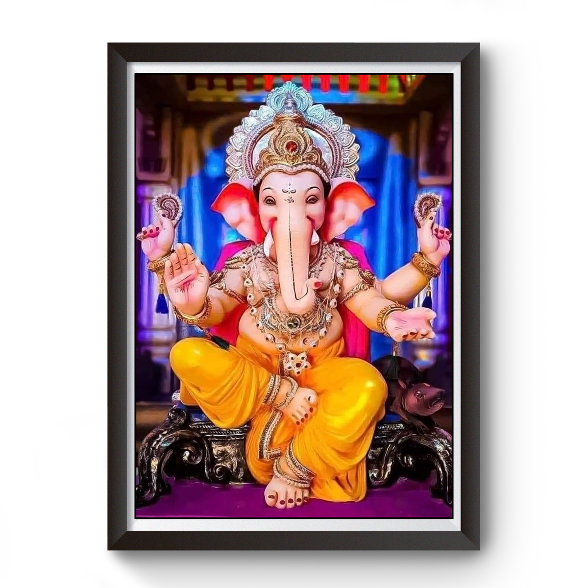 Shri Ganesh Wooden Photo Frame