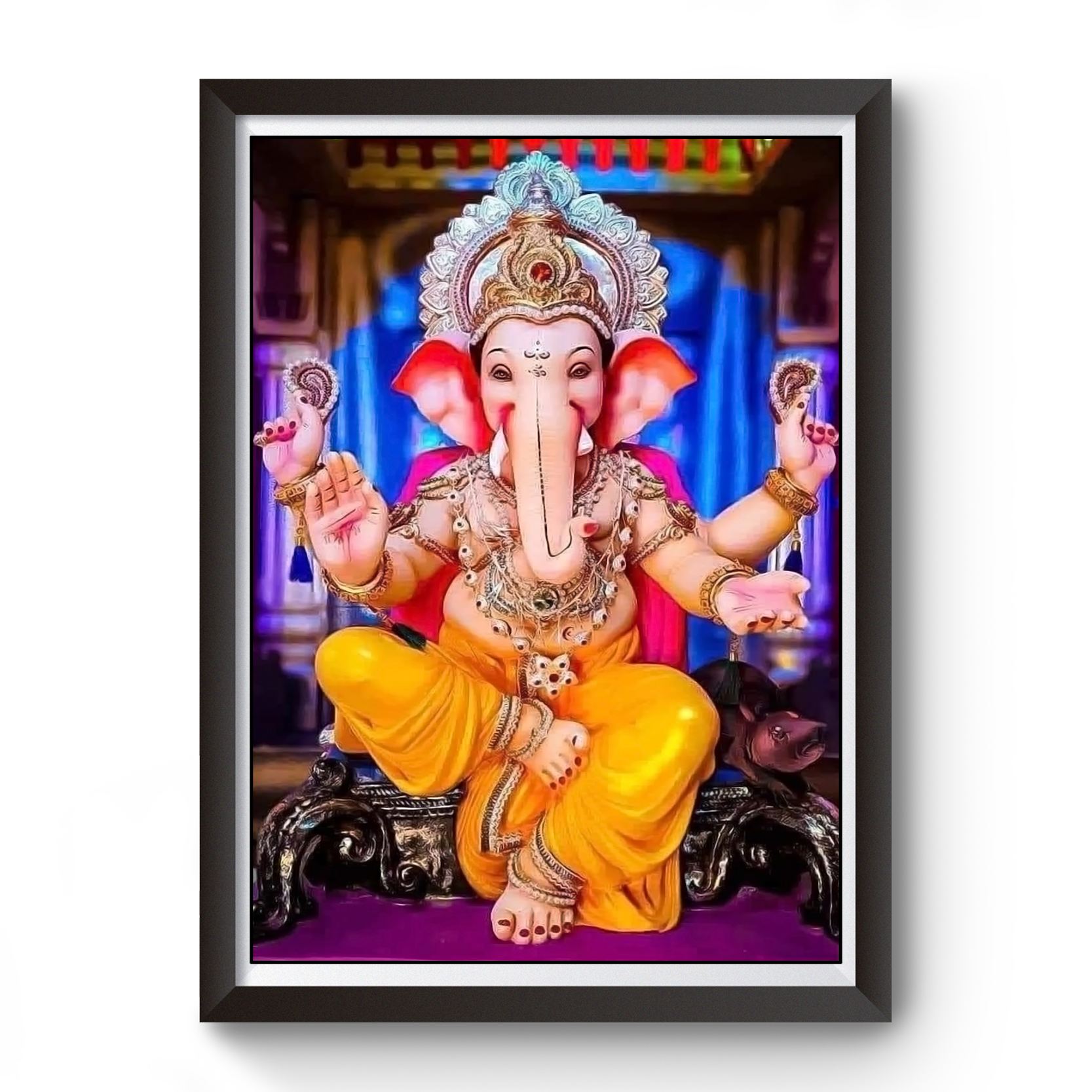 Shri Ganesh Wooden Photo Frame