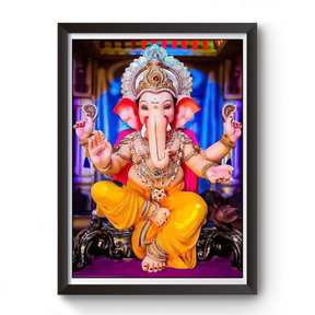 Shri Ganesh Wooden Photo Frame