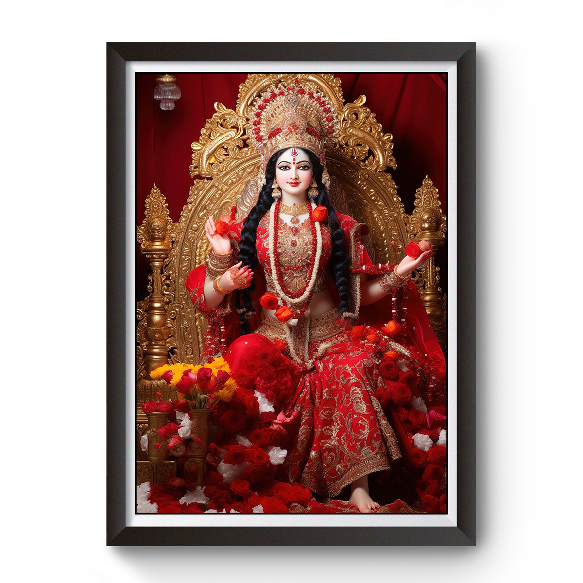 AI Generated Maa Laxmi Divine photo Frame divine-frames