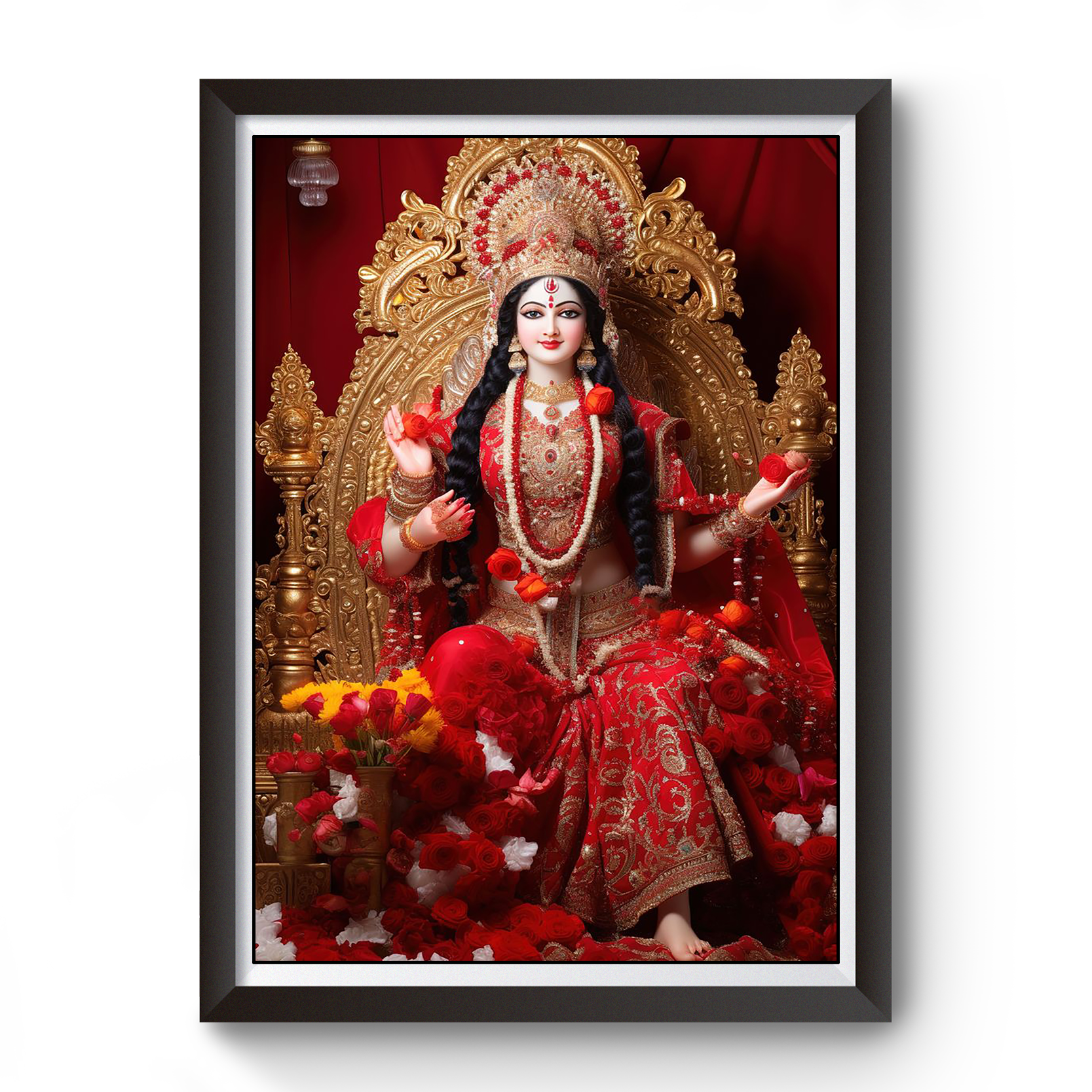 AI Generated Maa Laxmi Divine photo Frame divine-frames