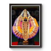 Aai Tuljapur Bhavani Mata Black Wooden Photo Frame divine-frames