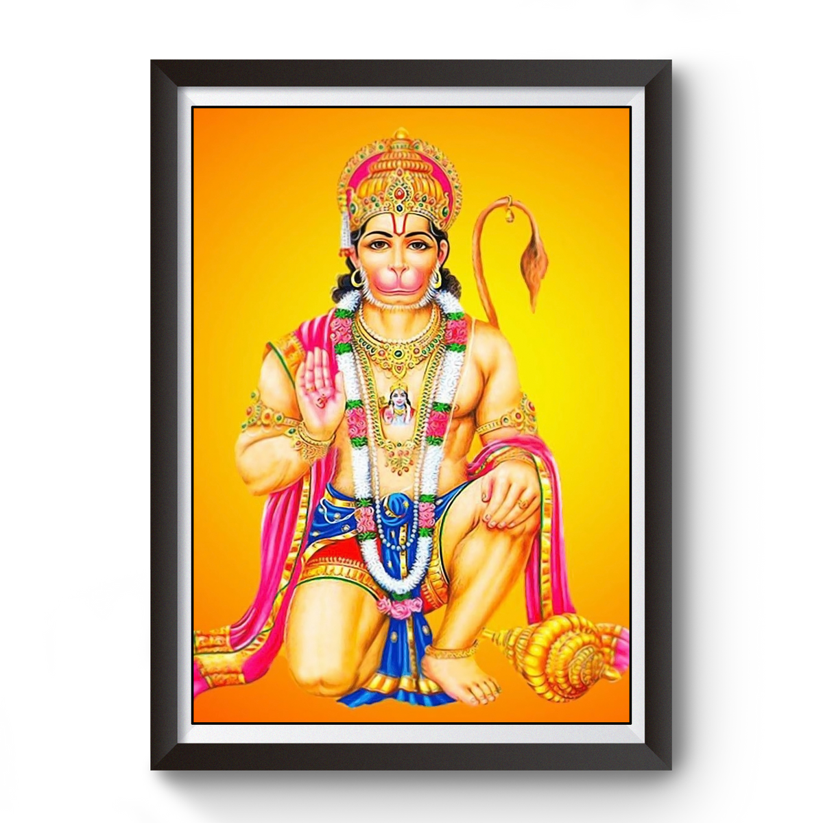 Anjani Putra Hanuman Wooden photo frame divine-frames