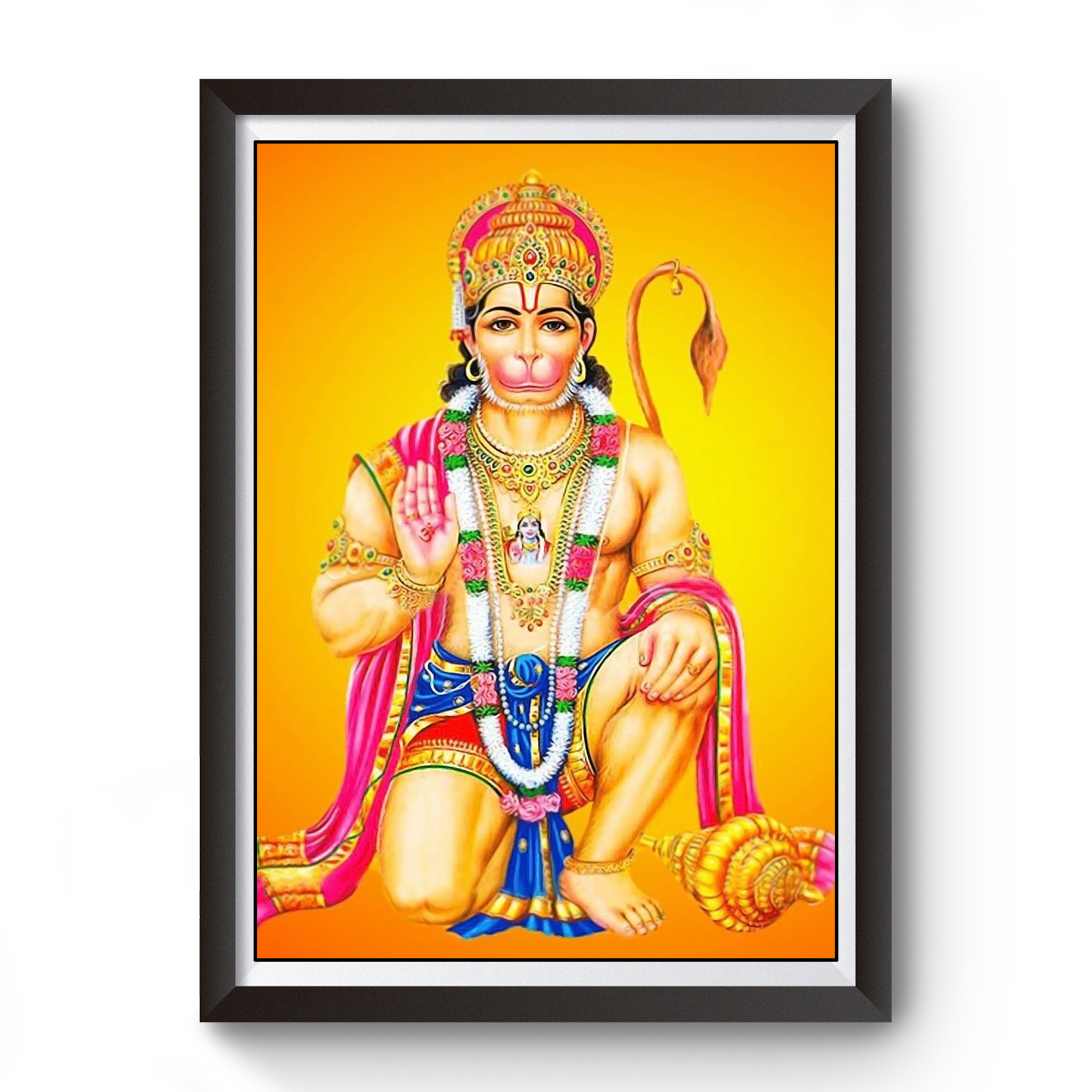 Anjani Putra Hanuman Wooden photo frame divine-frames