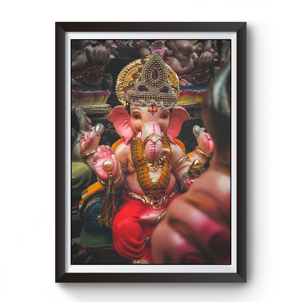 Ganpati Bappa Wooden Photo Frame divine-frames